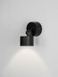 Preview: Nova Luce LED Außen-Wandleuchte Helmet schwenkbar 5W warmweiss 3000K IP65 salzwasserfest Anthrazit Aluminium Ø7,5cm 9971468