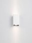 Preview: Nova Luce LED Außen-Wandleuchte Elio 6W warmweiss 3000K IP65 salzwasserfest Weiß Aluminium 13x7cm 9971471