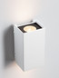 Preview: Nova Luce LED Außen-Wandleuchte Elio 6W warmweiss 3000K IP65 salzwasserfest Weiß Aluminium 13x7cm 9971471