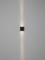 Preview: Nova Luce LED Außen-Wandleuchte Elio 12W warmweiss 3000K IP65 salzwasserfest Anthrazit Aluminium 13x11cm 9971473