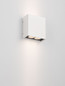 Preview: Nova Luce LED Außen-Wandleuchte Elio 12W warmweiss 3000K IP65 salzwasserfest Weiß Aluminium 13x11cm 9971474