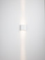 Preview: Nova Luce LED Außen-Wandleuchte Elio 12W warmweiss 3000K IP65 salzwasserfest Weiß Aluminium 13x11cm 9971474