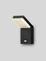 Preview: Nova Luce LED Außen-Wandleuchte Farge 12W warmweiss 3000K Bewegungsmelder IP65 salzwasserfest Schwarz Aluminium 22x16,5cm 9971476