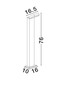 Preview: Nova Luce LED Wegeleuchte Farge 12W warmweiss 3000K IP65 salzwasserfest Anthrazit Aluminium 76cm 9971478
