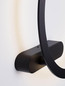 Preview: Nova Luce LED Wandleuchte Lyb 32W warmweiss 3000K Schwarz Aluminium Ø50cm 9980577