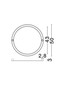 Preview: Nova Luce LED Wandleuchte Lyb 32W warmweiss 3000K Schwarz Aluminium Ø50cm 9980577