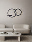 Preview: Nova Luce LED Wandleuchte Lyb 27W warmweiss 3000K Schwarz Aluminium Ø40cm 9980579