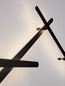 Preview: Nova Luce LED Wandleuchte Lyb 19W warmweiss 3000K Schwarz Aluminium 85x4cm 9980581