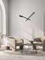 Preview: Nova Luce LED Wandleuchte Lyb 19W warmweiss 3000K Schwarz Aluminium 85x4cm 9980582