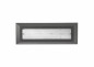 Preview: Nova Luce PULSAR LED Wandleuchte Grau 4W IP54 Warmweiss 23x3x8cm 811501
