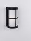 Preview: Nova Luce STONE Wandleuchte E27 Schwarz 12W IP54 12x15x23cm 9002851