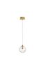 Preview: Nova Luce COEN Pendelleuchte G9 Gold 200x12cm dimmbar 9006041