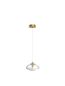 Preview: Nova Luce KING Pendelleuchte G9 Gold 200x16cm dimmbar 9006045