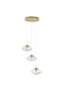 Preview: Nova Luce KING Pendelleuchte G9 3-fach Gold 180x25cm dimmbar 9006048