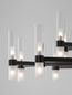 Preview: Nova Luce CENTURY Pendelleuchte G9 30-fach Schwarz 210x120cm dimmbar 9006053