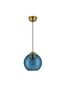 Preview: Nova Luce MIDORI Pendelleuchte E27 Gold Blau 182,5x24cm dimmbar 9009240