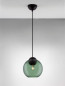 Preview: Nova Luce MIDORI Pendelleuchte E27 Schwarz 182,5x24cm dimmbar 9009242