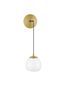 Preview: Nova Luce THE EGG Wandleuchte G9 Gold 13x20x40cm dimmbar 9009262