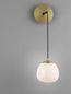 Preview: Nova Luce THE EGG Wandleuchte G9 Gold 13x20x40cm dimmbar 9009262