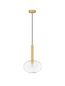 Preview: Nova Luce AMELIA Pendelleuchte G9 Gold 191x24cm dimmbar 9028829