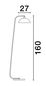 Preview: Nova Luce MIRBA Stehlampe E27 Schwarz 160x27cm 9035982