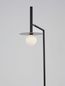 Preview: Nova Luce PIELO Stehlampe G9 Schwarz 165x42cm 9043309