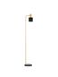 Preview: Nova Luce PAZ Stehlampe E27 Gold 153,5x35cm 9050163