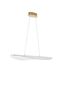 Preview: Nova Luce AGOS LED Pendelleuchte Gold 32W Warmweiss 95x56x150cm dimmbar 9054450