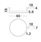 Preview: Nova Luce MOTIF LED Deckenleuchte Schwarz 46W Warmweiss 60x1,2x18cm dimmbar 9063601