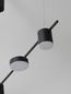 Preview: Nova Luce NORDIK LED Pendelleuchte Schwarz 29W Warmweiss 127x10x120cm dimmbar 9080123