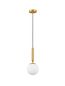 Preview: Nova Luce MONET Pendelleuchte E27 Gold 185x15cm dimmbar 9080124