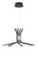Preview: Nova Luce NARVI LED Pendelleuchte Schwarz 60W Warmweiss 150x80cm dimmbar 9100281
