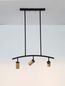Preview: Nova Luce POGNO Pendelleuchte GU10 3-fach Schwarz 72,2x10x90cm dimmbar 9111456