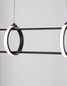 Preview: Nova Luce ARTE LED Pendelleuchte Matt schwarz 29W Warmweiss 90x13x120cm dimmbar 9113121