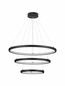 Preview: Nova Luce EMPATIA LED Pendelleuchte Schwarz 108W Warmweiss 120x80cm dimmbar 9172867