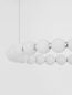 Preview: Nova Luce PERLA LED Pendelleuchte Chrom 56W Warmweiss 200x62cm dimmbar 9186916