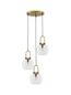 Preview: Nova Luce IRVINE Pendelleuchte E27 3-fach Gold 150x30cm dimmbar 9241190