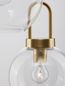 Preview: Nova Luce IRVINE Pendelleuchte E27 3-fach Gold 150x30cm dimmbar 9241190