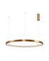 Preview: Nova Luce PRESTON LED Pendelleuchte Gold 60W Warmweiss 120x110cm dimmbar 9285110