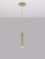 Preview: Nova Luce NORWAY Pendelleuchte E27 Gold 180x4,5cm dimmbar 9287946