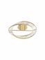 Preview: Nova Luce AURELIA LED Deckenleuchte Gold 35W Neutralweiss 15x60cm dimmbar 9333060