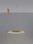 Preview: Nova Luce PERRINE LED Pendelleuchte Gold 40W Warmweiss 150x60cm dimmbar 9345619