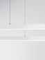 Preview: Nova Luce CUPPE LED Pendelleuchte Weiß 56W Warmweiss 120x35x200cm dimmbar 9345625