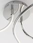 Preview: Nova Luce FUNGO LED Deckenleuchte Chrom 47W Warmweiss 98x39,5x26cm dimmbar 9357085