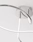 Preview: Nova Luce FUNGO LED Deckenleuchte Chrom 47W Warmweiss 98x39,5x26cm dimmbar 9357085