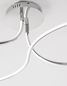 Preview: Nova Luce FUNGO LED Deckenleuchte Chrom 47W Warmweiss 98x39,5x26cm dimmbar 9357085