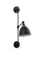 Preview: Nova Luce VIRGO Wandleuchte E27 Schwarz 16x27x44cm dimmbar 9420850