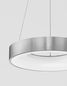 Preview: Nova Luce RANDO THIN LED Pendelleuchte Silber 30W Warmweiss 120x38cm dimmbar 9453434