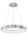 Preview: Nova Luce RANDO THIN LED Pendelleuchte Silber 50W Warmweiss 120x60cm dimmbar 9453456