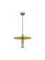 Preview: Nova Luce ROYAL Pendelleuchte E27 Gold 180x35cm dimmbar 9501241